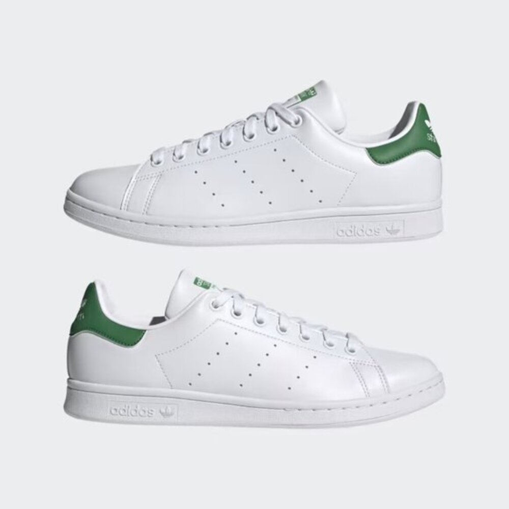 Adidas Originals Womens Size 8 Lace Up Stan Smith Athletic Shoes White Green